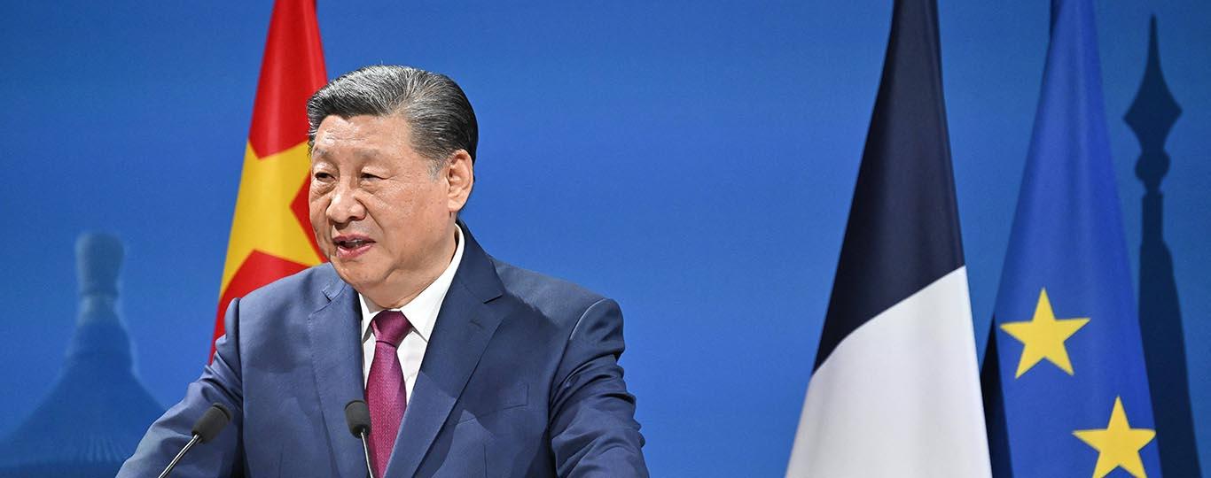 Xi Jinping in Parijs, mei 2024