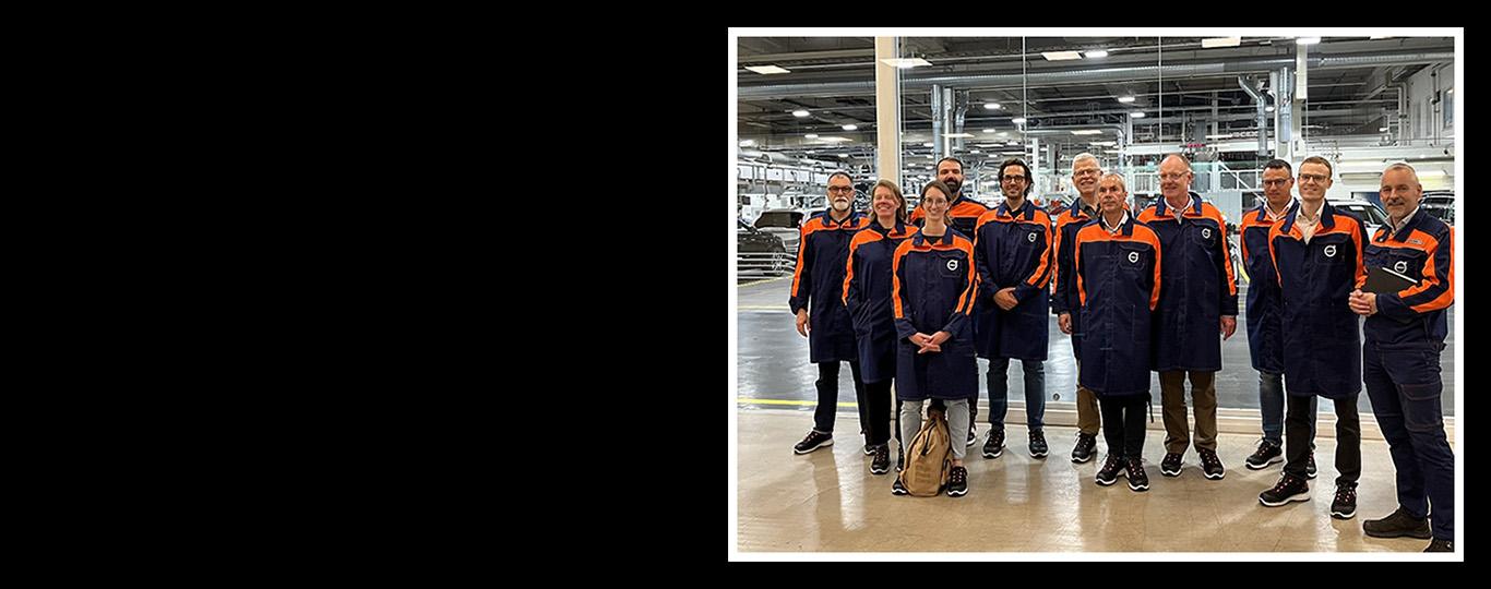 ETION-belevingstrip Zweden: groep ondernemers bij Volvo Group