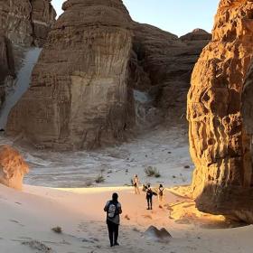 hikers in Sinaï-woestijn