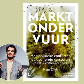 cover boek Markt onder vuur en foto van Hans Diels